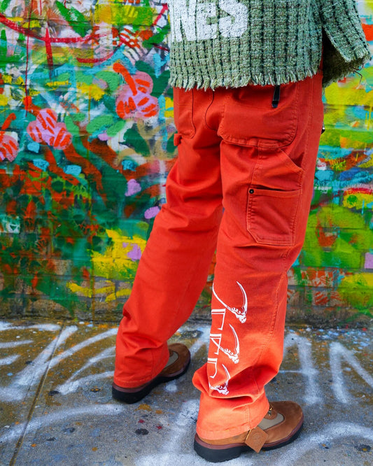 Blitz Orange Carpenter Pants